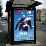 Affiche pour la saison culturelle du théâtre de la Nacelle