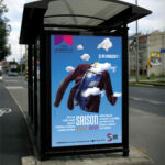 Affiche pour la saison culturelle du théâtre de la Nacelle