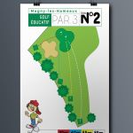 Panneaux pour les 3 parcours du practice de golf