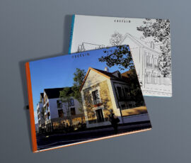 coffret contenant 2 livres présentant le projet.